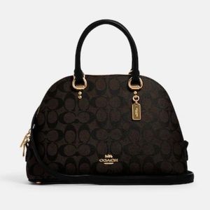 NWT COACH Katy Satchel In Signature Canvas